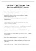 D103  Bundled Exam Questions and CORRECT Answers