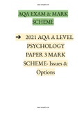 2021 AQA Psychology Paper 1-3 Exam & Mark Scheme |2021-2022| Instant delivery.