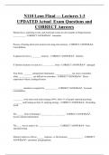 N110 Leon   Bundled Exam Questions and CORRECT Answers