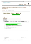 NURS 6003 Week 9 Quiz_ Practicum Quiz (100 out of 100 Points Feb 2022).docx