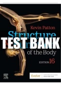 TEST BANK for Structure and Function of the Body 16th Edition Patton ISBN 9780323597791