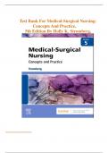 Test Bank for Medical-Surgical Nursing&colon; Concepts and Practice&comma; &lbrace;5th Edition &rcub;&rcub;by Holly K&period; Stromberg&vert; All Chapters Covered &vert; Answers With Rationales &vert; Latest Edition