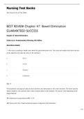 BEST REVIEW Chapter 47&colon; Bowel Elimination GUARANTEED SUCCESS 