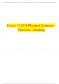 Grade 12 IEB Physical Sciences - Chemical Bonding