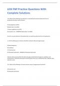 LEIK FNP Practice Questions With Complete Solutions