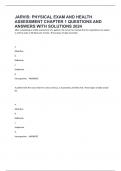 JARVIS&colon; PHYSICAL EXAM AND HEALTH ASSESSMENT CHAPTER 1 QUESTIONS AND ANSWERS WITH SOLUTIONS 2024
