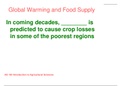 AG 100 - The Global Food Crisis