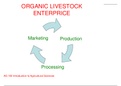 AG 100 - Introduction to Organic Agriculture