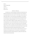 Essay ASTR 394 &lpar;ASTR394&rpar; - Book Review &lpar;Nikola Tesla&rpar;