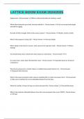 LATTICE BOOM EXAM 2024&sol;2025