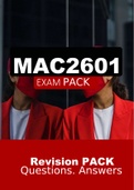 MAC2601 EXAM PACK 2022