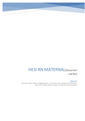 HESI RN MATERNAL