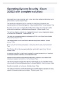 Operating System Security - Exam 2&lpar;2022 with complete solution&rpar;