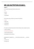 NR 228 &sol; NR228 NUTRITION EXAM 2&period; QUESTIONS WITH VERIFIED ANSWERS&period;