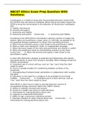 NBCOT Ethics Exam Prep Question With Solutions&period;