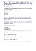 Texas Success Initiative Math Problems &lpar;TSI&rpar;2022