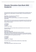 Disaster Simulation Quiz Bank 2022 Graded A&plus;
