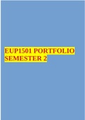 EUP1501 PORTFOLIO SEMESTER 2