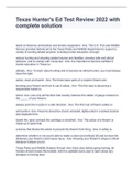 Texas Hunter's Ed Test Review 2022 with complete solution