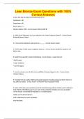 Lean Bronze Exam Questions with 100&percnt; Correct Answers