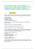 FUNDAMENTALS CMS 3 LATEST VERSIONS  ACTUAL EXAM COMPLETE QUESTIONS AND 100&percnt;  CORRECT DETAILED ANSWERS &lpar;VERIFIED  ANSWERS&rpar; &vert;ALREADY GRADED A&plus;&vert;&vert;BRAND NEW&excl;&excl;