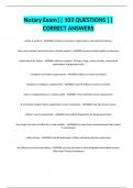 Notary Exam&vert;&vert; 103 QUESTIONS &vert;&vert; CORRECT ANSWERS