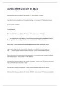 AVSC 3300 Module 14 Quiz with correct answers graded A&plus;