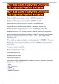 NUR 623 Exam 4 Maryville University 253 Approved Verified Solutions&period;