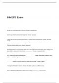 8th ECS Exam Questions and Answers