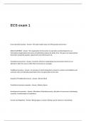 ECS Exam 1 Questions and Answers