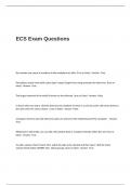 ECS Exam Questions and Answers