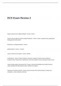 ECS Exam Review 2 Questions and Answers