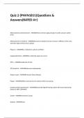 Quiz 2 &lpar;PNVN1811&rpar;Questions & Answers&lpar;RATED A&plus;&rpar;