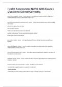 Health Assessment NURS 6225 Exam 1 Questions Solved Correctly&period;