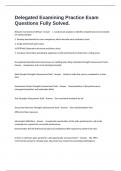 Delegated Examining Practice Exam Questions Fully Solved&period;