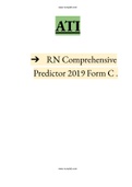 Ati Exit exam RN Comprehensive Predictor 2019 Form A,  B , C, and D Instant Delivery.