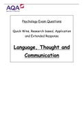 Language, thought and communication test 