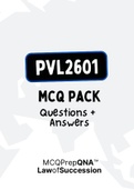 PVL2602 - MCQ Exam PACK (2022)