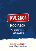 PVL2602 - MCQ and Answers (ExamPACK)