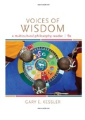 Voices of Wisdom A Multicultural Philosophy Reader 9th Edition Kessler Test Bank |Complete Guide A+|Instant Download.