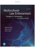 Multicultural Law Enforcement Strategies for Peacekeeping in a Diverse Society 7th Edition Shusta Test Bank