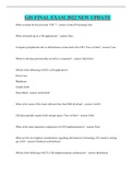 GIS FINAL EXAM QUESTONS AND ANSWERS 2022 NEW UPDATE 100&percnt; VERIFIE AND GUARANTEED PASS