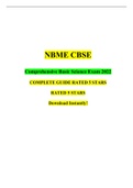 NBME CBSE Actual Exams 3 Versions BUNDLE  2022 /  NBME CBSE Question Bank / NBME CBSE Test Bank 2022 / Download Instantly!