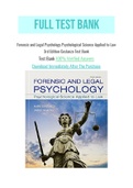 Forensic and Legal Psychology Psychological Science Applied to Law 3rd Edition Costanzo Test Bank