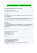 Aetna Individual Core Certification Questions And Answers&sol; Latest Update