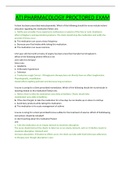 NUR MISC ATI Pharmacology Pre-Assessment (ALL CONTAINS ANSWERS)