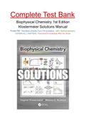 Biophysical Chemistry 1st Edition Klostermeier Solutions Manual