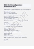 WGU C429 HEALTHCARE OPERATIONS MANAGEMENT LATEST UPDATE 2022&period;