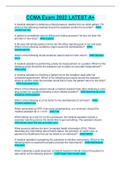 CCMA Exam 2022 LATEST A&plus;