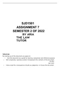 SJD1501 PORTFOLIO SEMESTER 2 2022 (ALL ANSWERS & SOLUTIONS) OCT/NOV EXAM